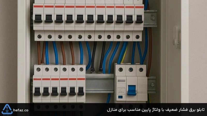 تابلو برق فشار ضعیف با ولتاژ پایین مناسب برای منازل