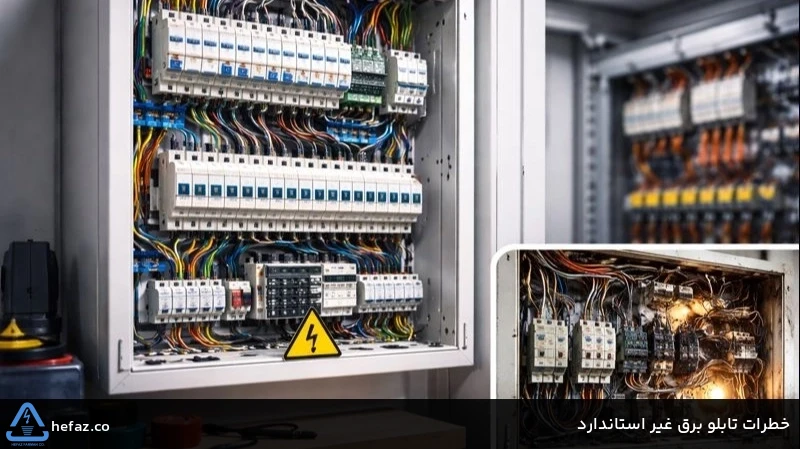 خطرات تابلو برق غیر استاندارد