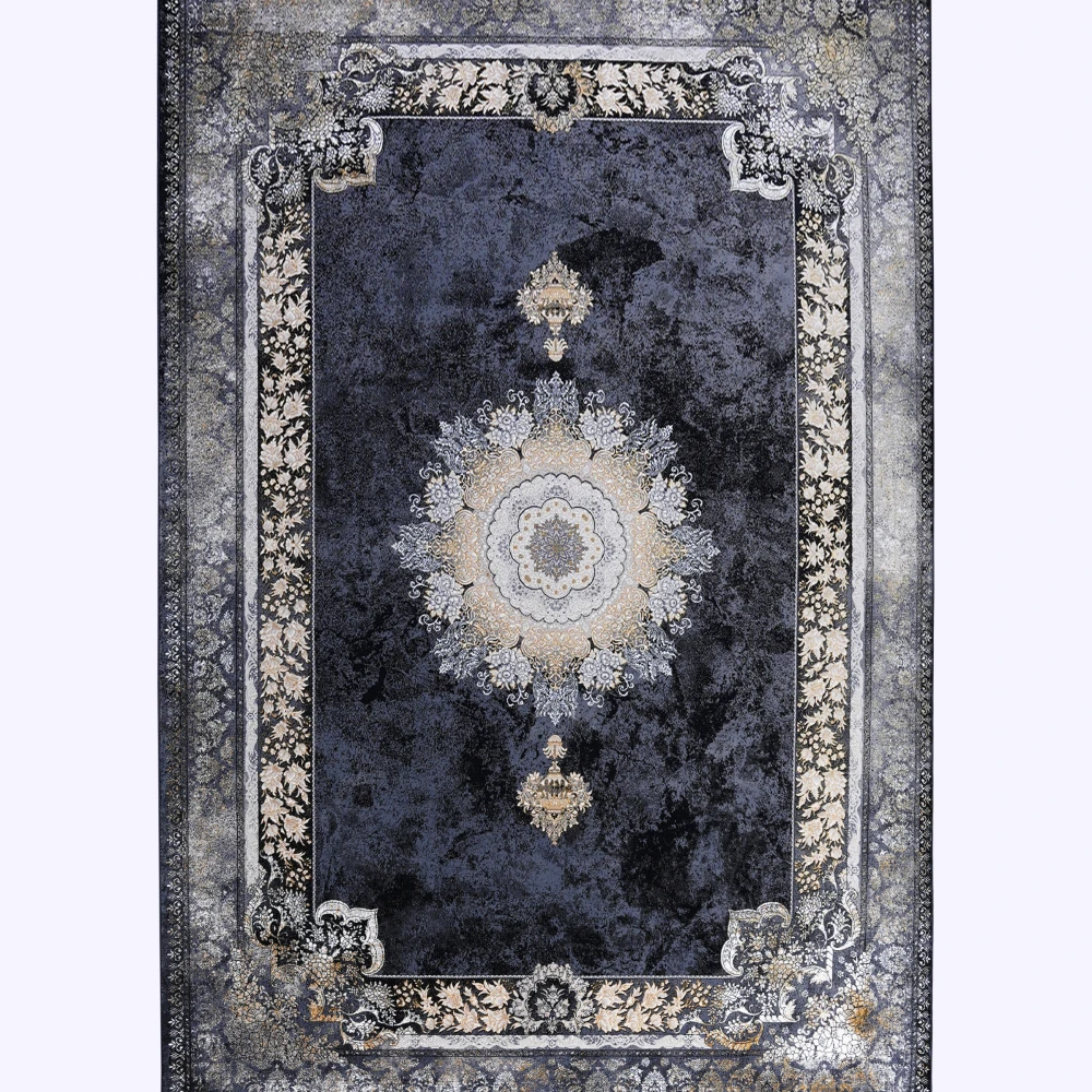 فرش طرح نسیم سرمه‌ای 700 شانه