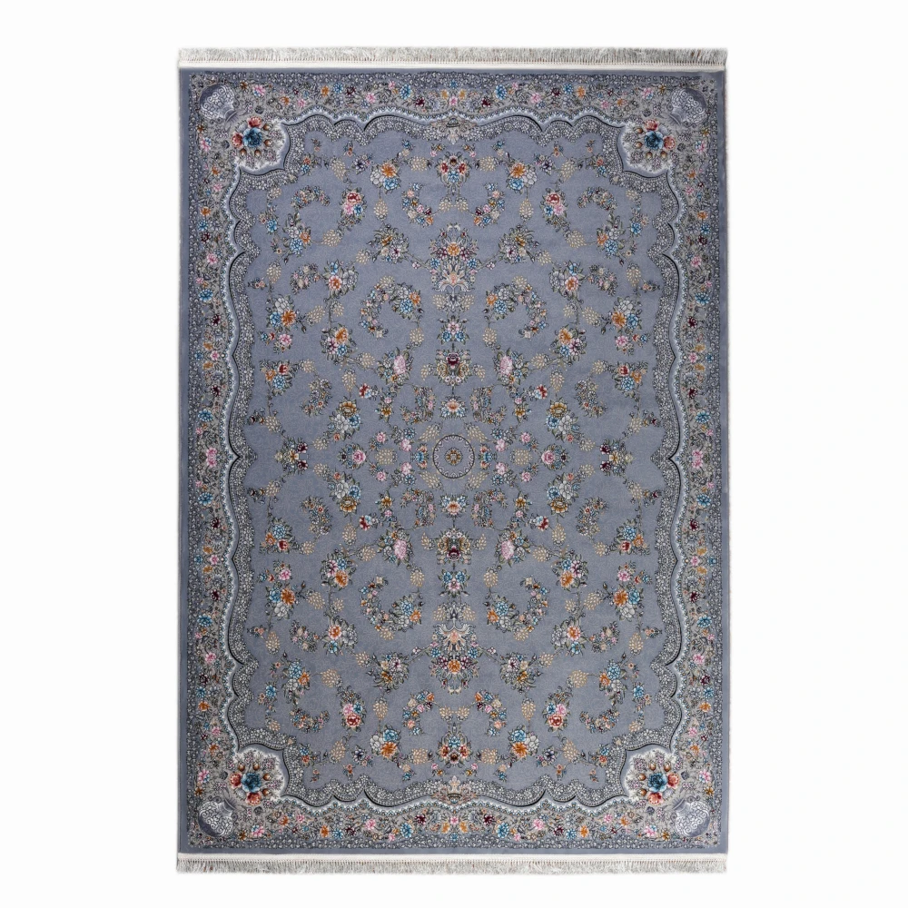 فرش طرح رز نقره‌ای 700 شانه