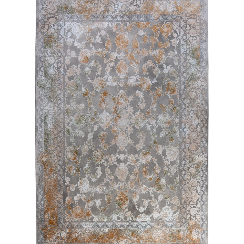 فرش طرح دیبا نقره‌ای 1200 شانه برجسته