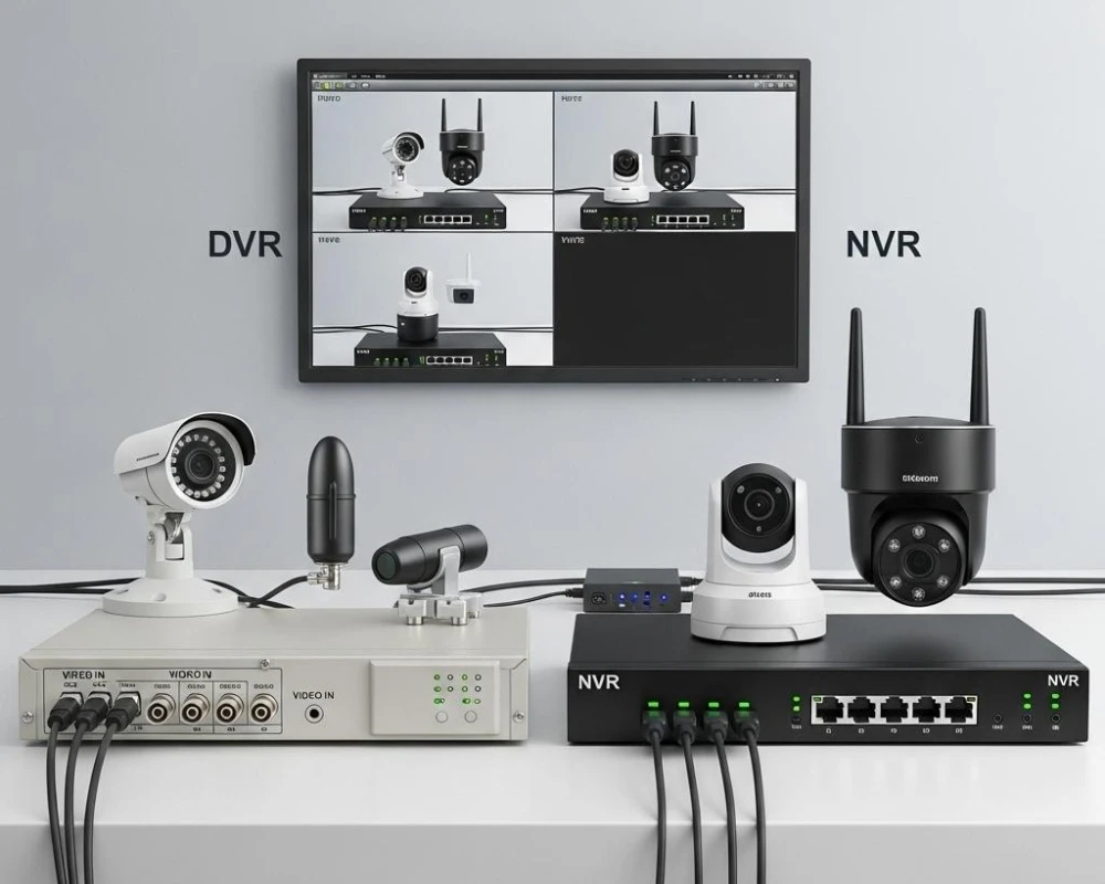DVR یا NVR؟ کدام برای سیستم حفاظتی من مناسب‌تر است؟