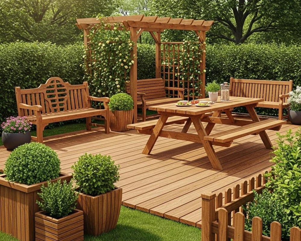 چه وسایلی را می‌توان با ترموود برای فضای باز ساخت؟