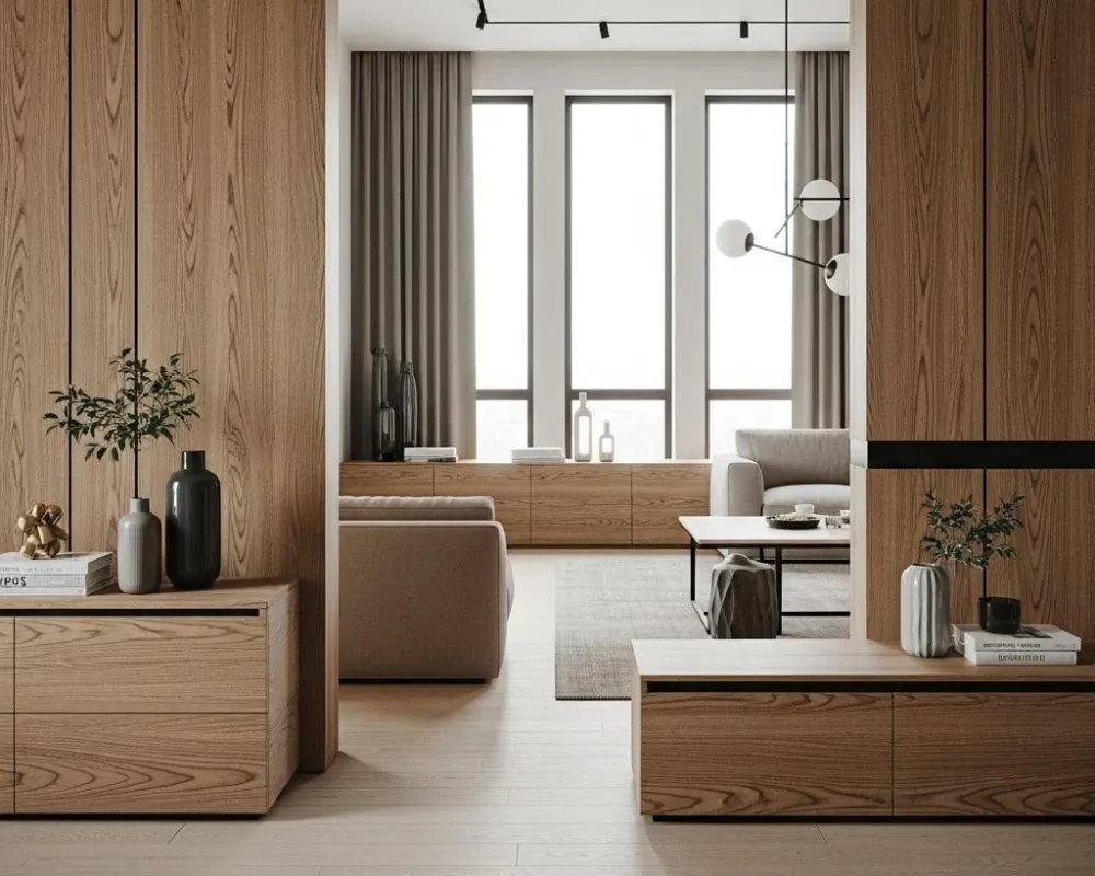 چوب نراد روسی در دکوراسیون داخلی و فضاهای مدرن