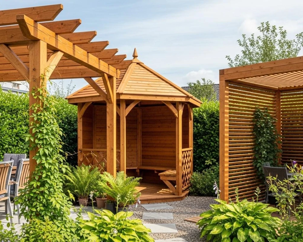 مزایای ساخت آلاچیق، پرگولا و سایه‌بان با ترموود چیست؟