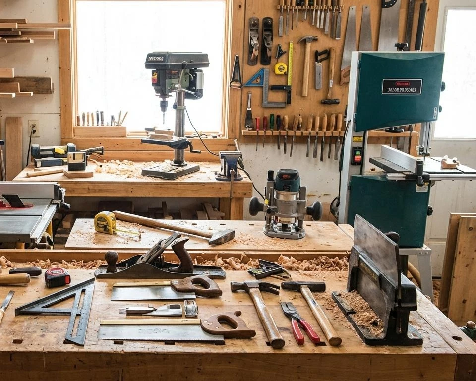 لیست ابزار‌آلات نجاری مورد نیاز برای کارگاه نجاری