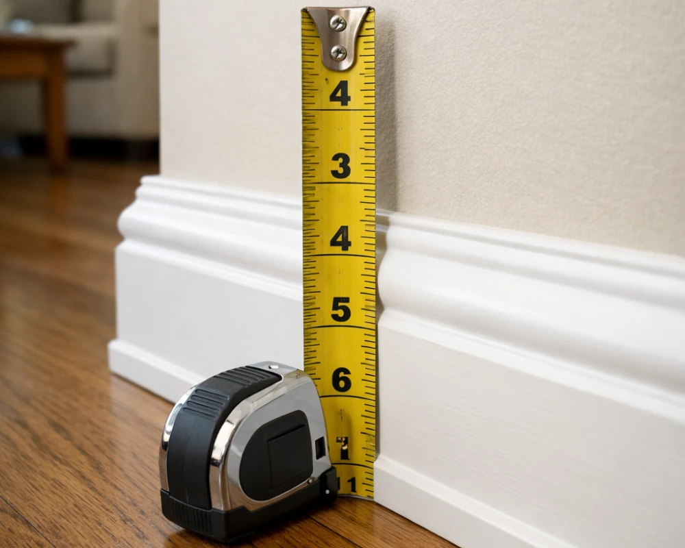 ارتفاع استاندارد قرنیز چوبی برای خانه‌ها چقدر است؟