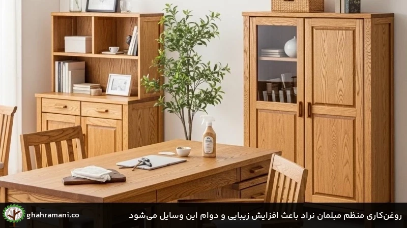 روغنکاری منظم مبلمان نراد باعث افزایش زیبایی و دوام این وسایل میشود روغنکاری منظم مبلمان نراد باعث افزایش زیبایی و دوام این وسایل میشود