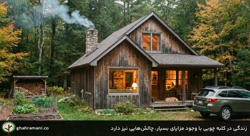 زندگی در کلبه چوبی با وجود مزایای بسیار، چالش&zwnj;هایی نیز دارد