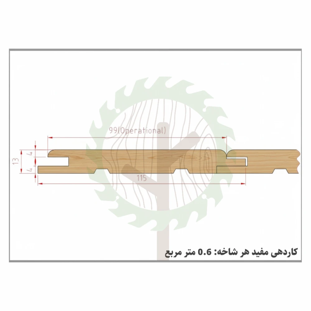 پنل کلاسیک 6000*112*12.5 میلیمتر