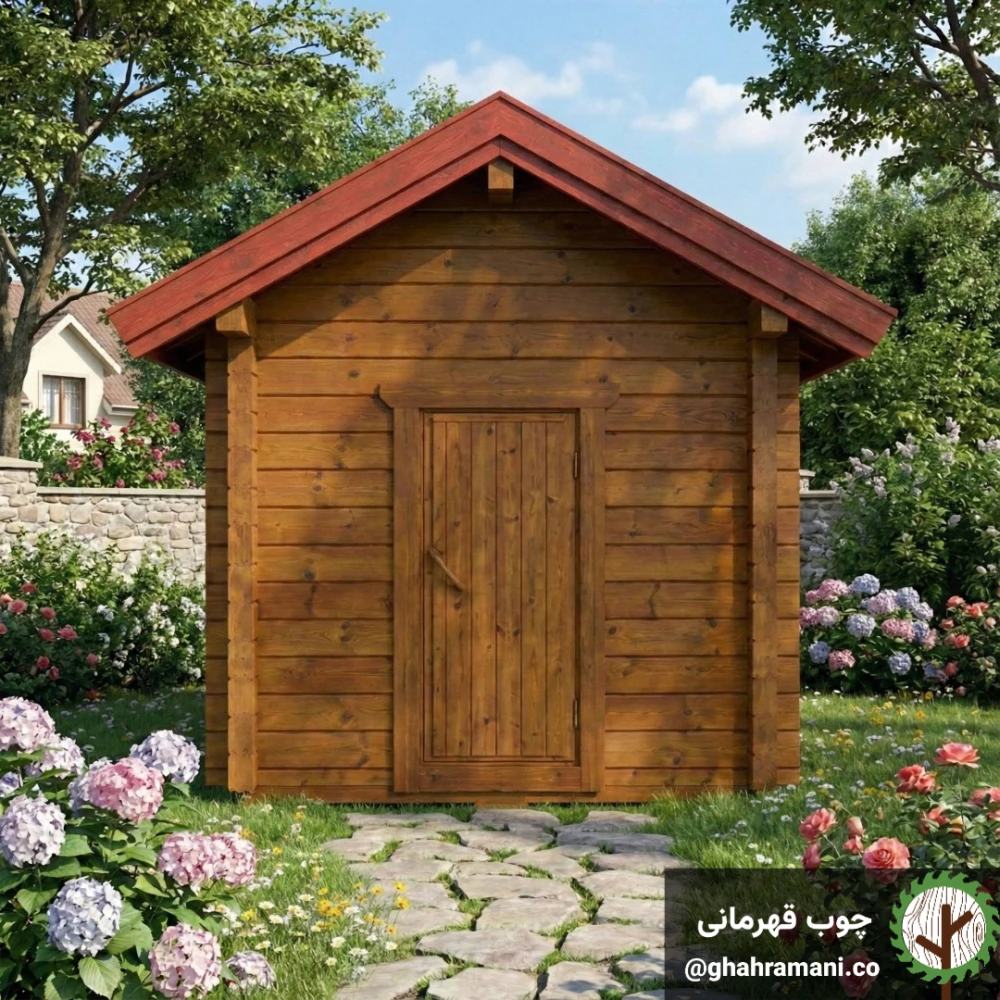 دیوار چوبی (Loghouse panel) 6000*142*52 میلی متر