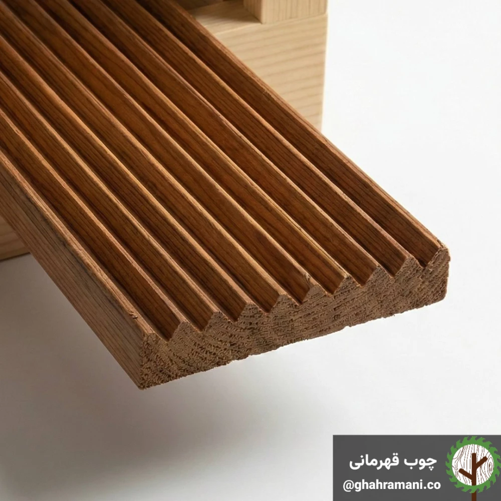 پروفیل دندان کوسه‌ای ترموود 4000*92*18 میلی متر