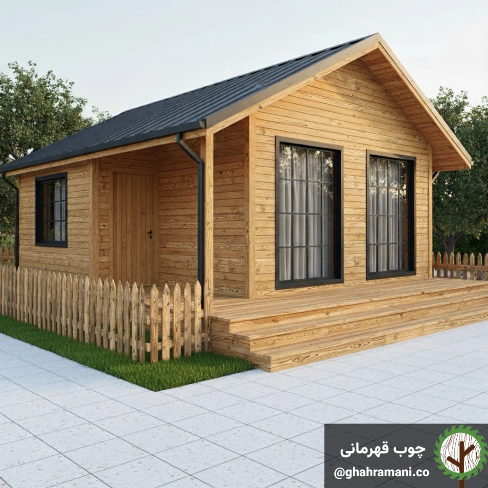 پرچین چوبی سندبلاست طلایی 