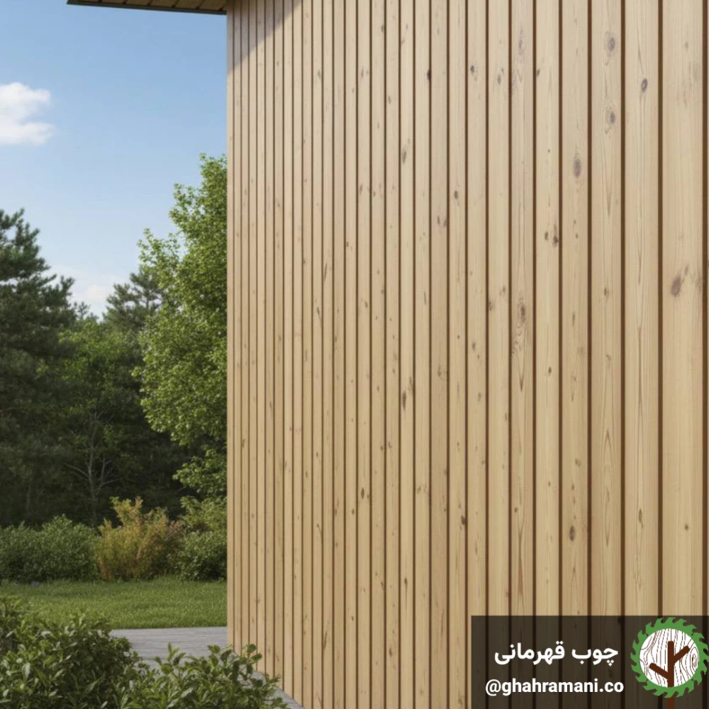 پنل ترموود وسط شیار مدرن 3000*142*19میلیمتر