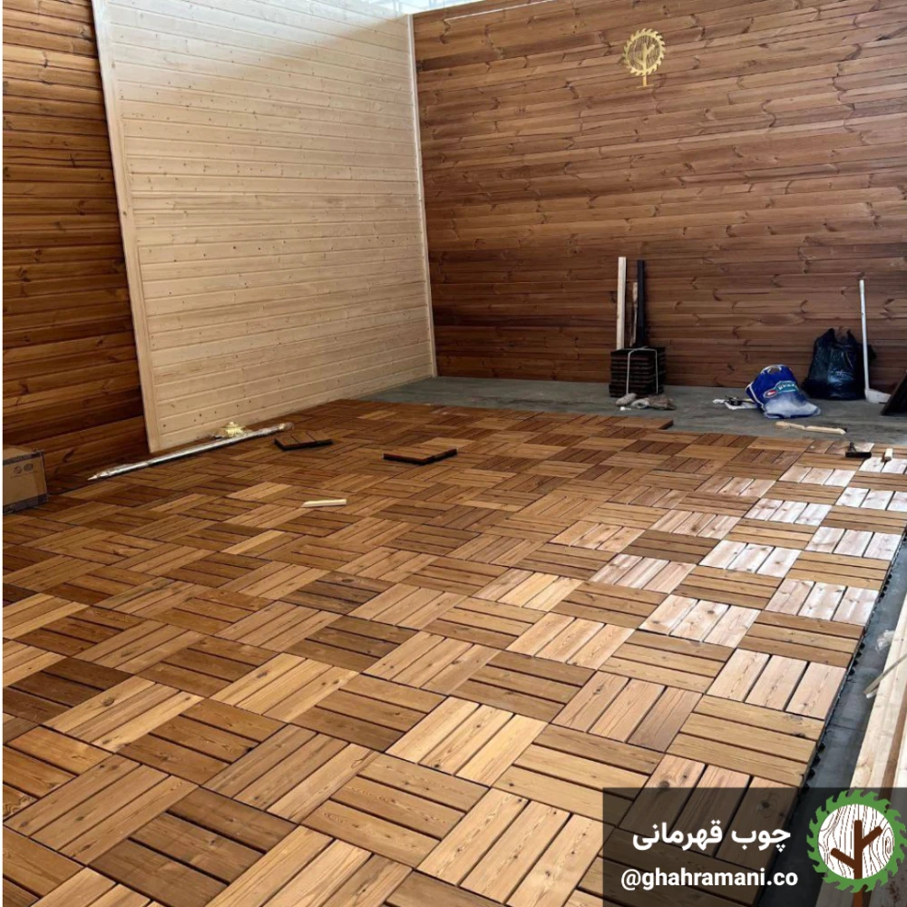 تایل 3 تیکه ترموود 300*300*18میلیمتر