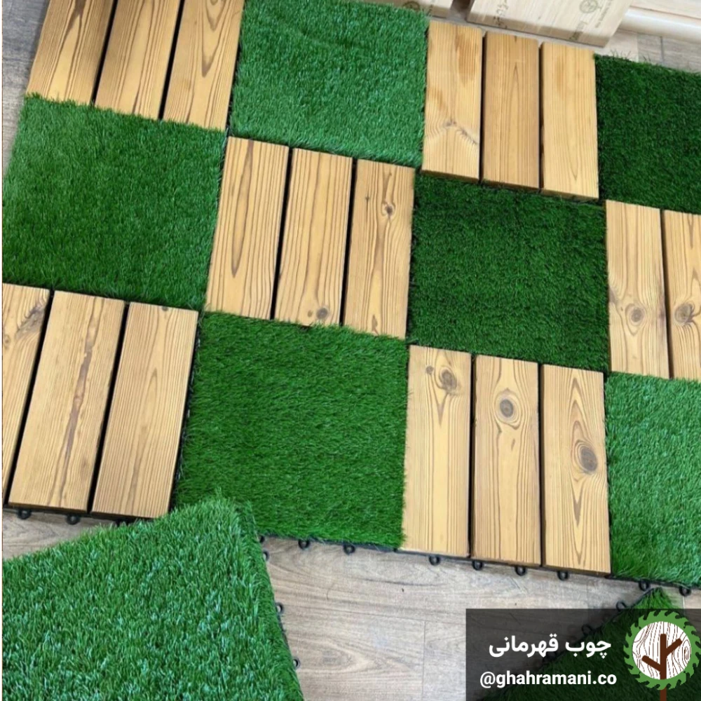 تایل 3 تیکه ترموود 300*300*18میلیمتر