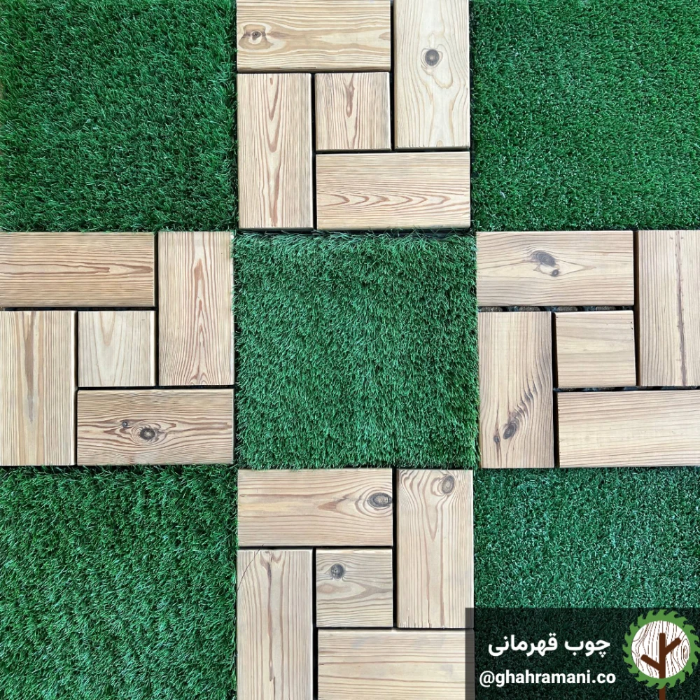 تایل چمن مصنوعی 300*300*25 میلیمتر