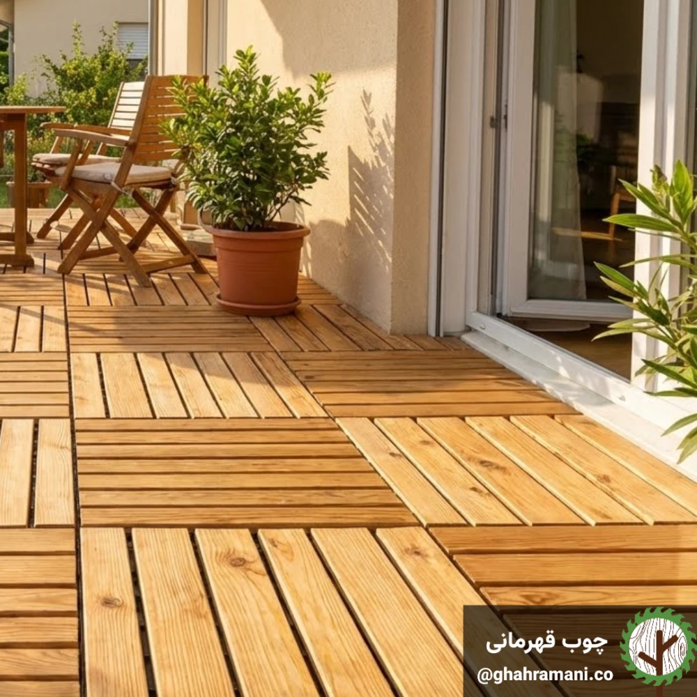 تایل ترموود 6 تیکه | ضخامت 18 mm – طول 300 mm – عرض 300 mm