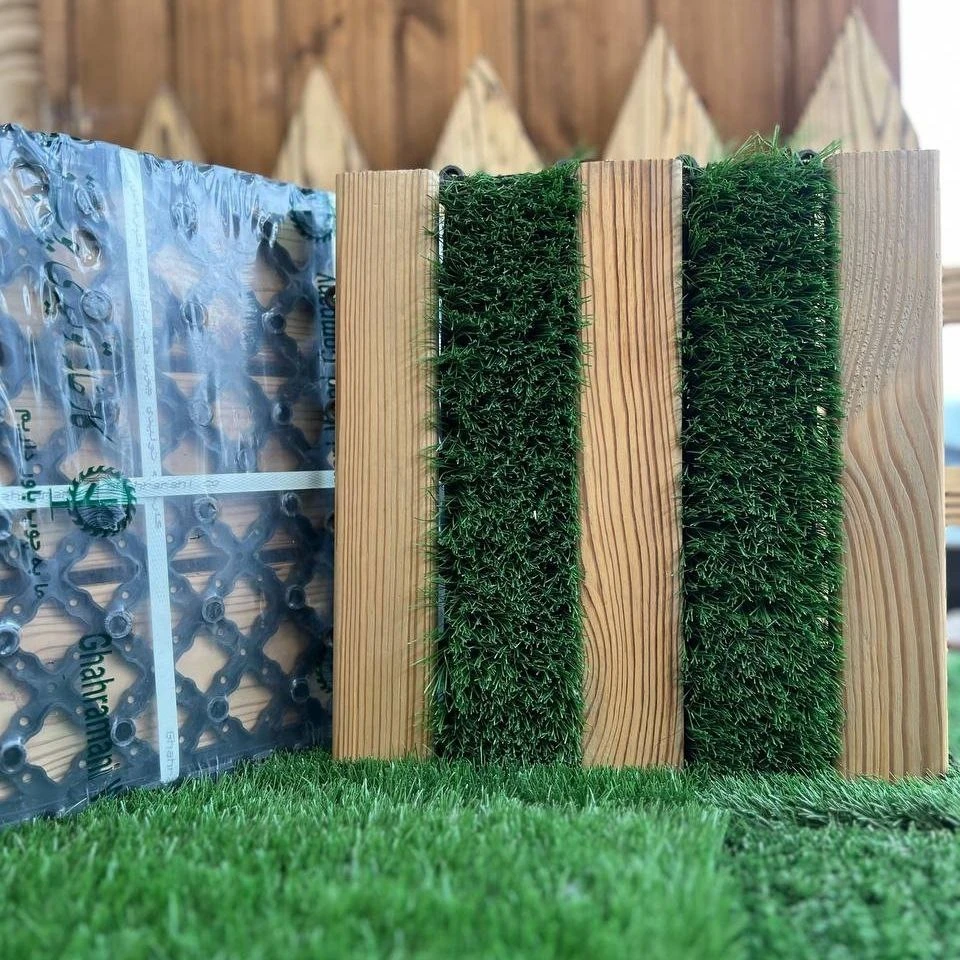 تایل چمن_ ترموود 5 تکه | ابعاد 300×300×19 میلی‌متر