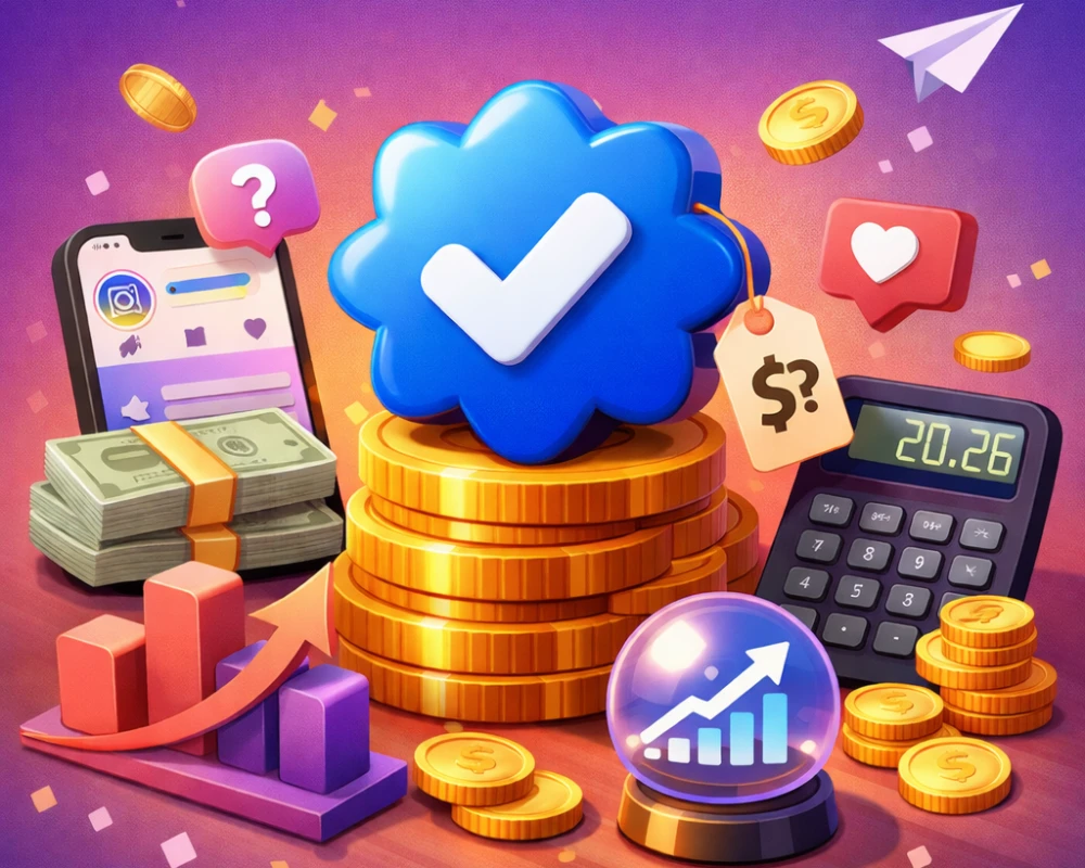 هزینه گرفتن تیک آبی اینستاگرام در 2026 چقدر است؟