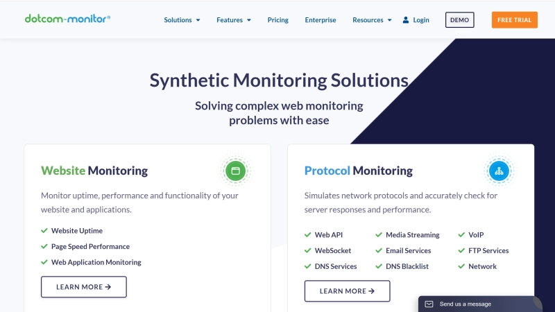 ابزار dotcom-monitor برای تست سرعت وب‌سایت