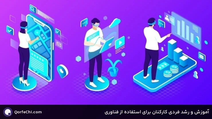 آموزش و رشد فردی کارکنان برای استفاده از فناوری