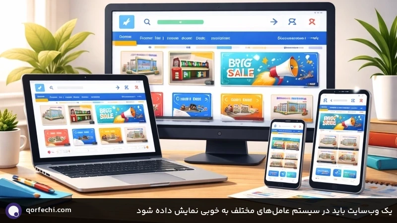 یک وب&zwnj;سایت باید در سیستم عامل&zwnj;های مختلف به خوبی نمایش داده شود