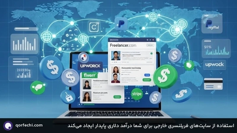 استفاده از سایت‌های فریلنسری خارجی برای شما درآمد دلاری پایدار ایجاد می‌کند