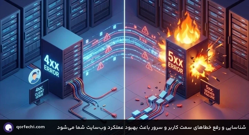 شناسایی و رفع خطاهای سمت کاربر و سرور باعث بهبود عملکرد وب&zwnj;سایت شما می&zwnj;شود