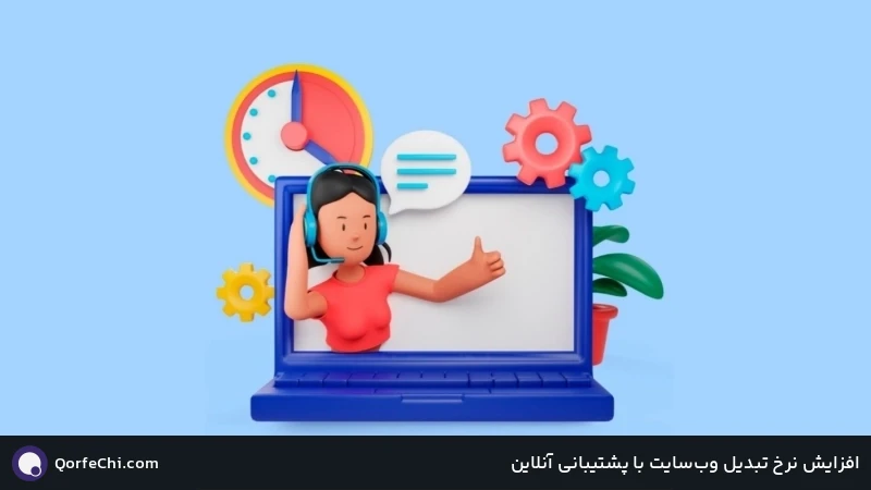 افزایش نرخ تبدیل وب‌سایت با پشتیبانی آنلاین