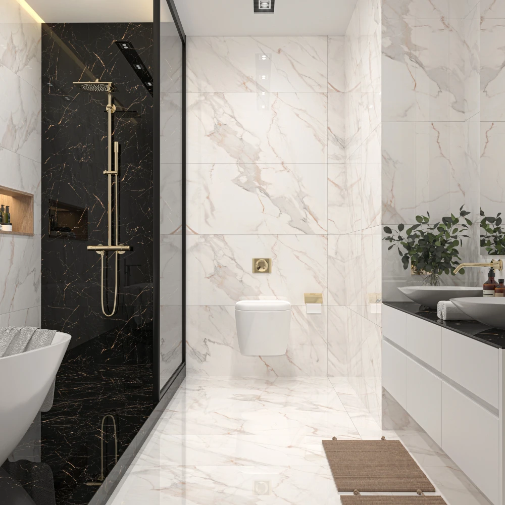 سرامیک پرسلان 120*60 پولیش نالینا ایفا (روشن-دیواری)