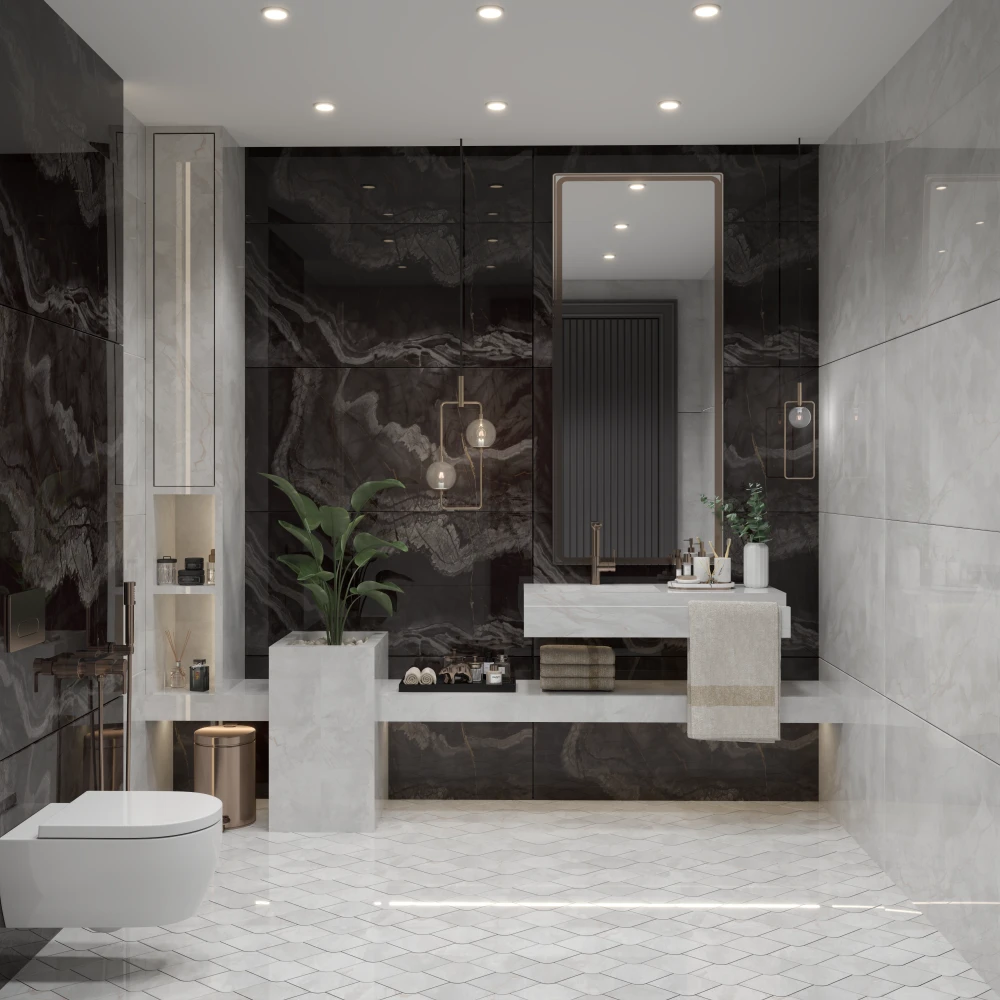 سرامیک پرسلان 120*60 پولیش اسموکی ایفا (تیره-دیواری)