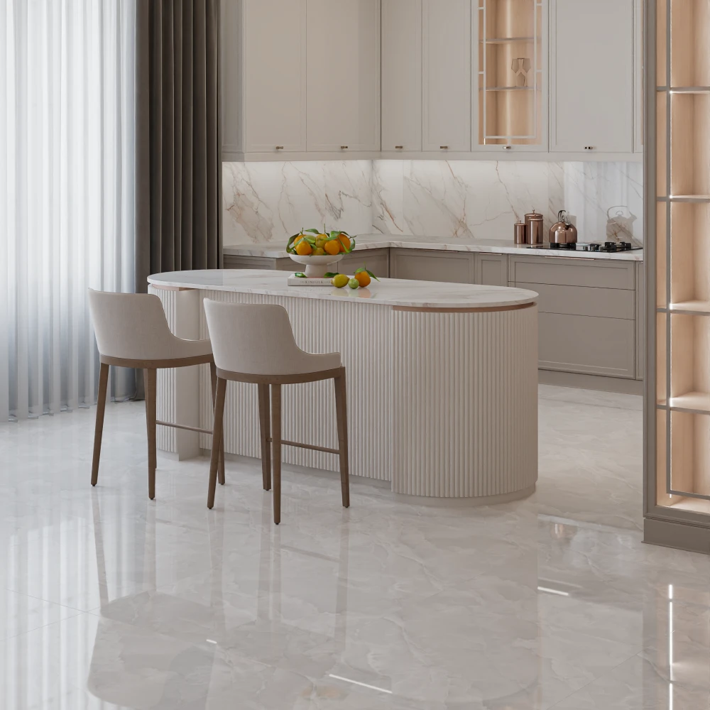 سرامیک پرسلان 80*80 پولیش لونا مهرداد (روشن-کف)