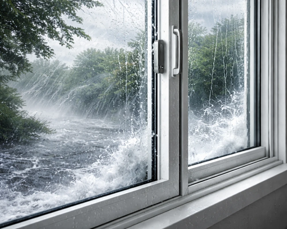 مقاومت پنجره دوجداره کشویی در برابر آب و باد چگونه است؟